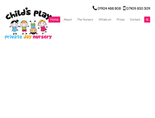 Tablet Screenshot of childsplay-dewsbury.co.uk